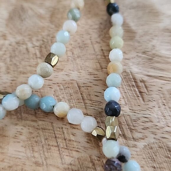 Julio Designs Necklace~Bracelet Wrap with Suede and Stones Euro Summer - Picture 10 of 13